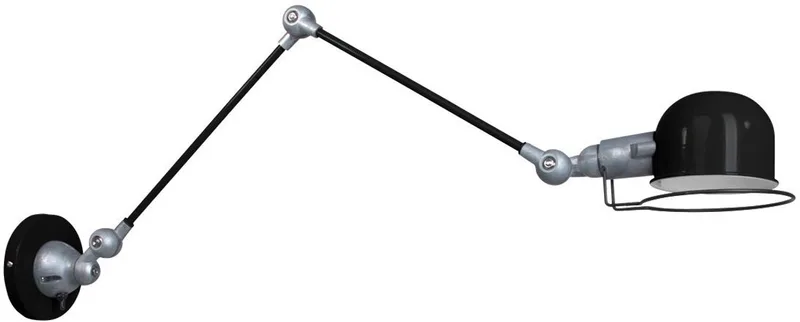 Wandlamp Davin 7656ZW Draaibaar en Kantelbaar van Metaal en Kunststof fra Mexlite i Sort – produktbillede