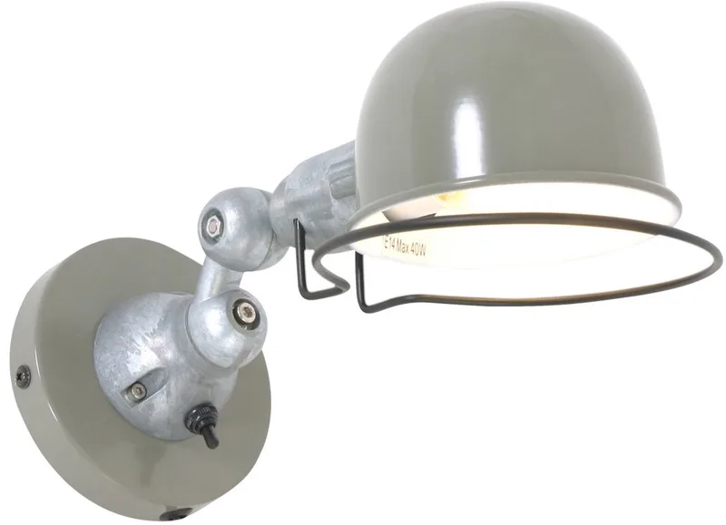 Wandlamp Davin 7657G Industrieel, Draaibaar en Kantelbaar, Aluminium en Metaal, Mexlite de Mexlite en Vert – photo produit