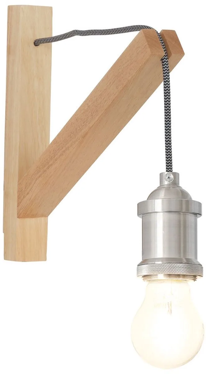 Wandlamp Mexlite Dion 7787BE hout 30x28 cm met aan/uit schakelaar voor binnen Scandi-stijl de Mexlite en Marron – photo produit