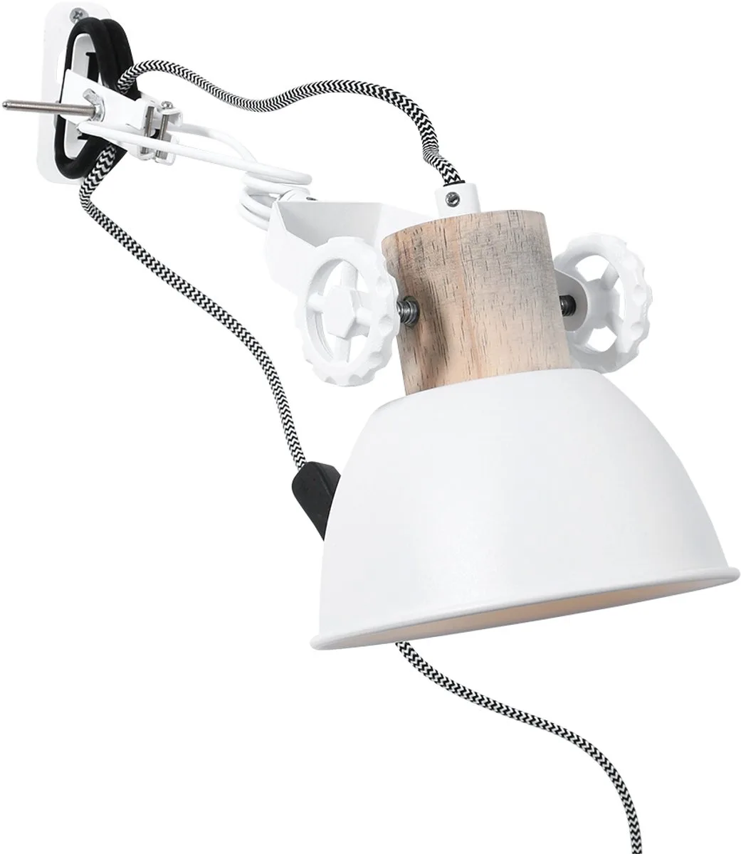 Wandlamp Mexlite Gearwood de Mexlite en Blanc – photo produit