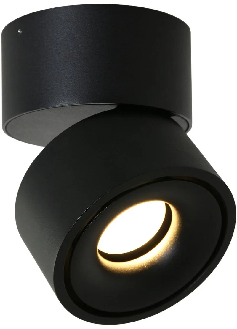 Zwarte 1 lichts spot Fez 2673ZW dimbaar, draaibaar en kantelbaar van Mexlite - kunststof, metaal, voor binnengebruik de Mexlite en Noir – photo produit