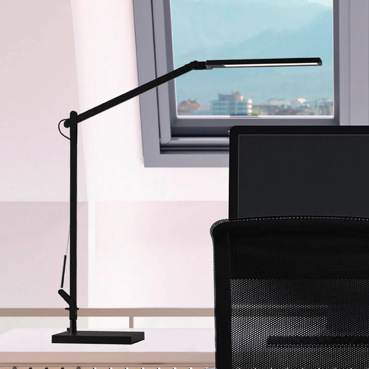 Cala LED bureaulamp, CCT, dimbaar fra Müller-Licht i Sort – produktbillede