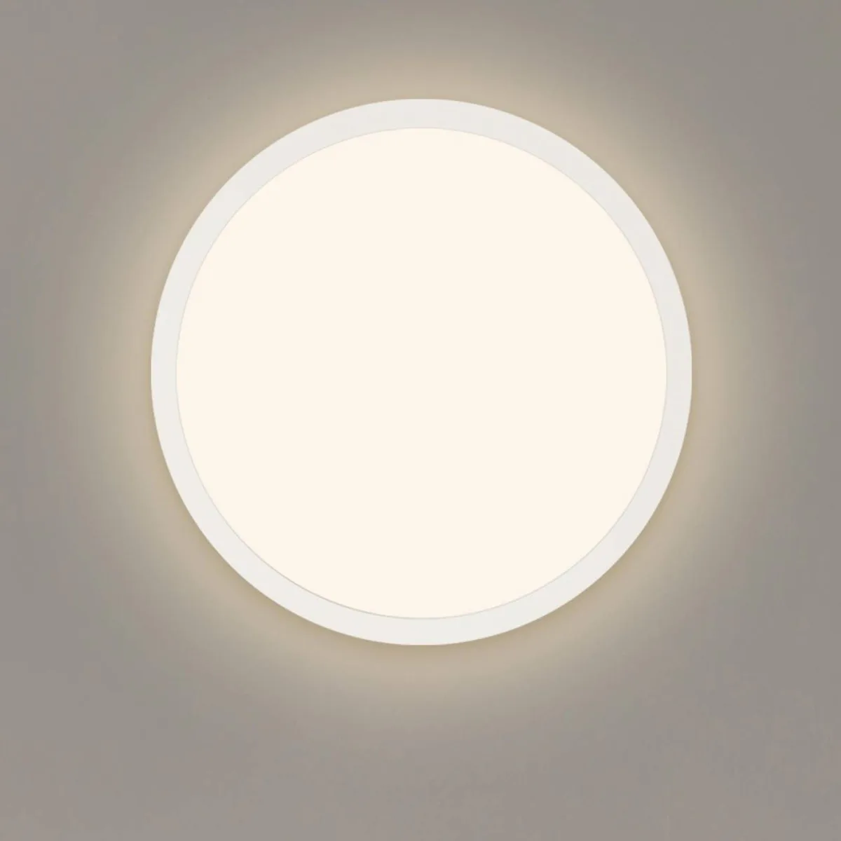 LED paneel Jalo Rond, Ø 29,2 cm, kunststof, 2.700 K de Müller-Licht en Blanc – photo produit