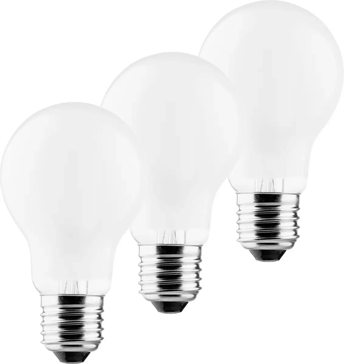 LED-lampa E27 A60 Retro 4W 2 700 K matt 3-pack från Müller-Licht i Vit – produktbild