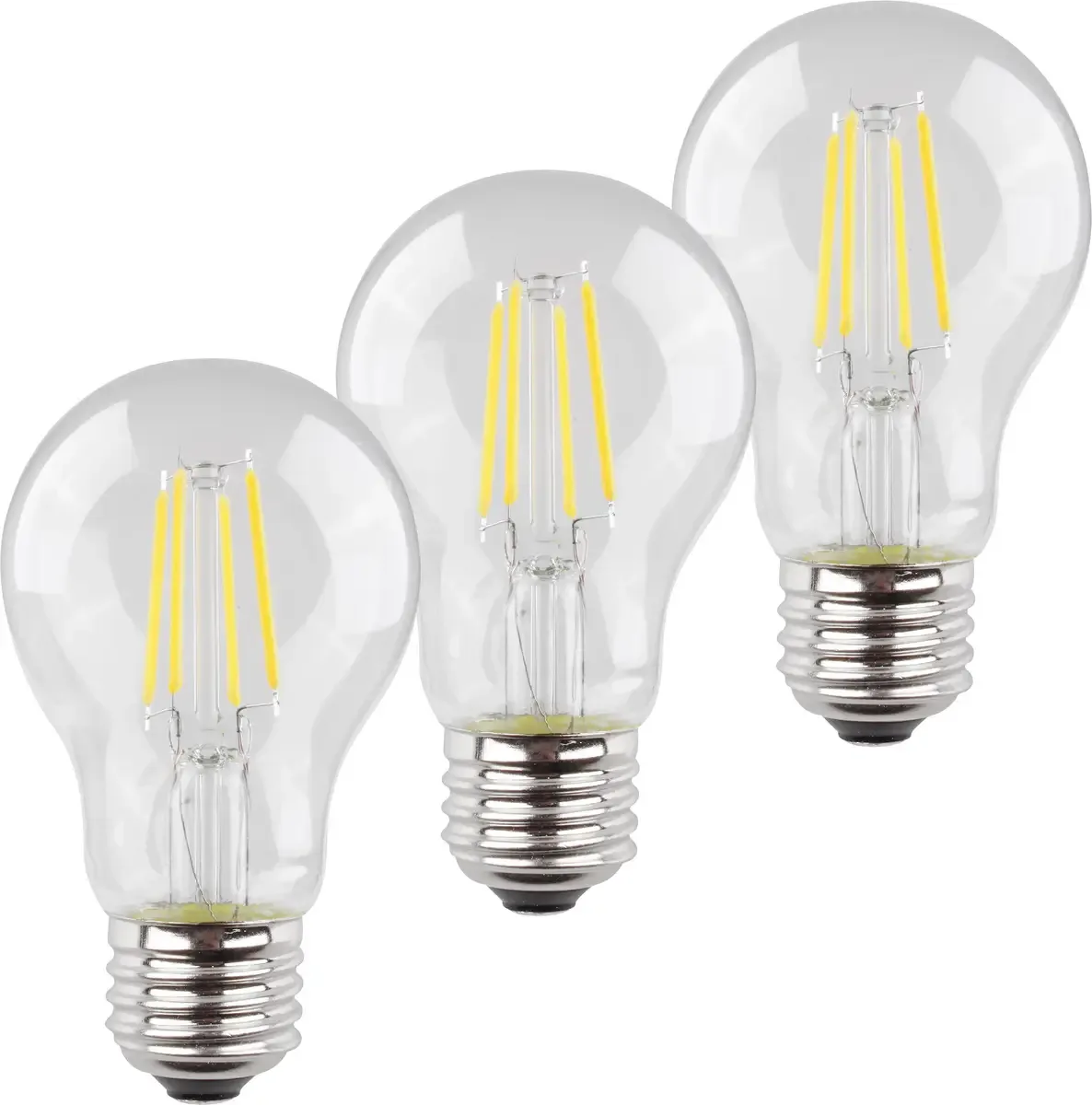 Müller-Licht 400290 LED-lamp Energielabel E (A - G) E27 Peer 4 W = 40 W Warmwit Filament / Retro-LED 3 stuk(s) by Müller-Licht in Helder – product photo
