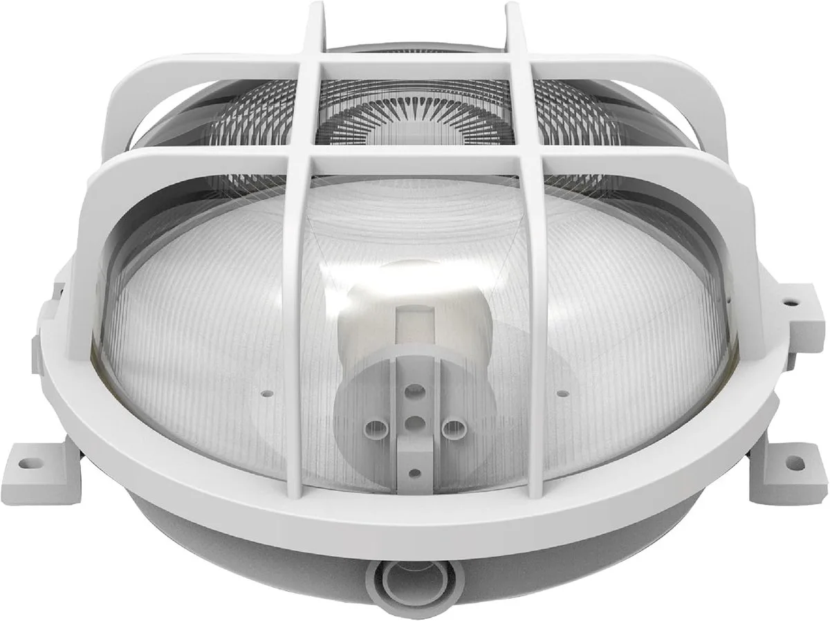 Rund Lamp voor vochtige ruimte E27 fra Müller-Licht i Hvid – produktbillede