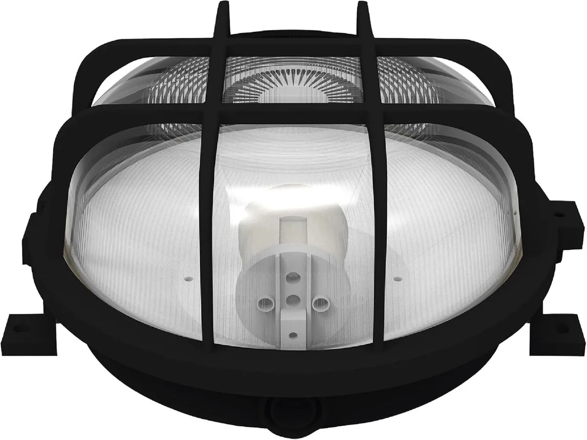 Rund Lamp voor vochtige ruimte E27 de Müller-Licht en Noir – photo produit