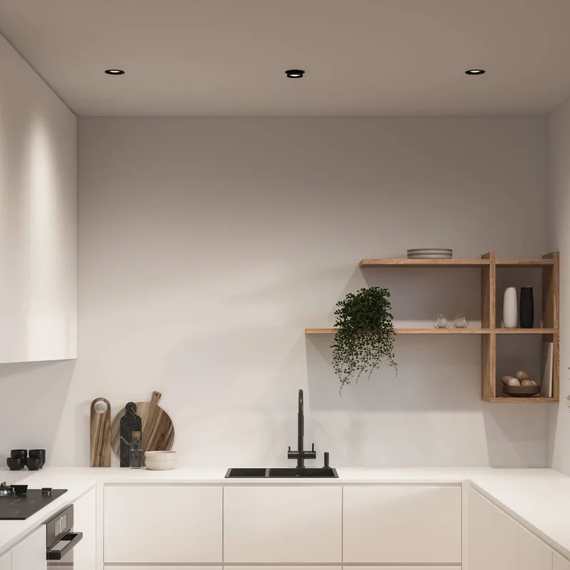 Inbouwspot Sorina, GU10, star, metaal de Nordlux en Noir – photo produit