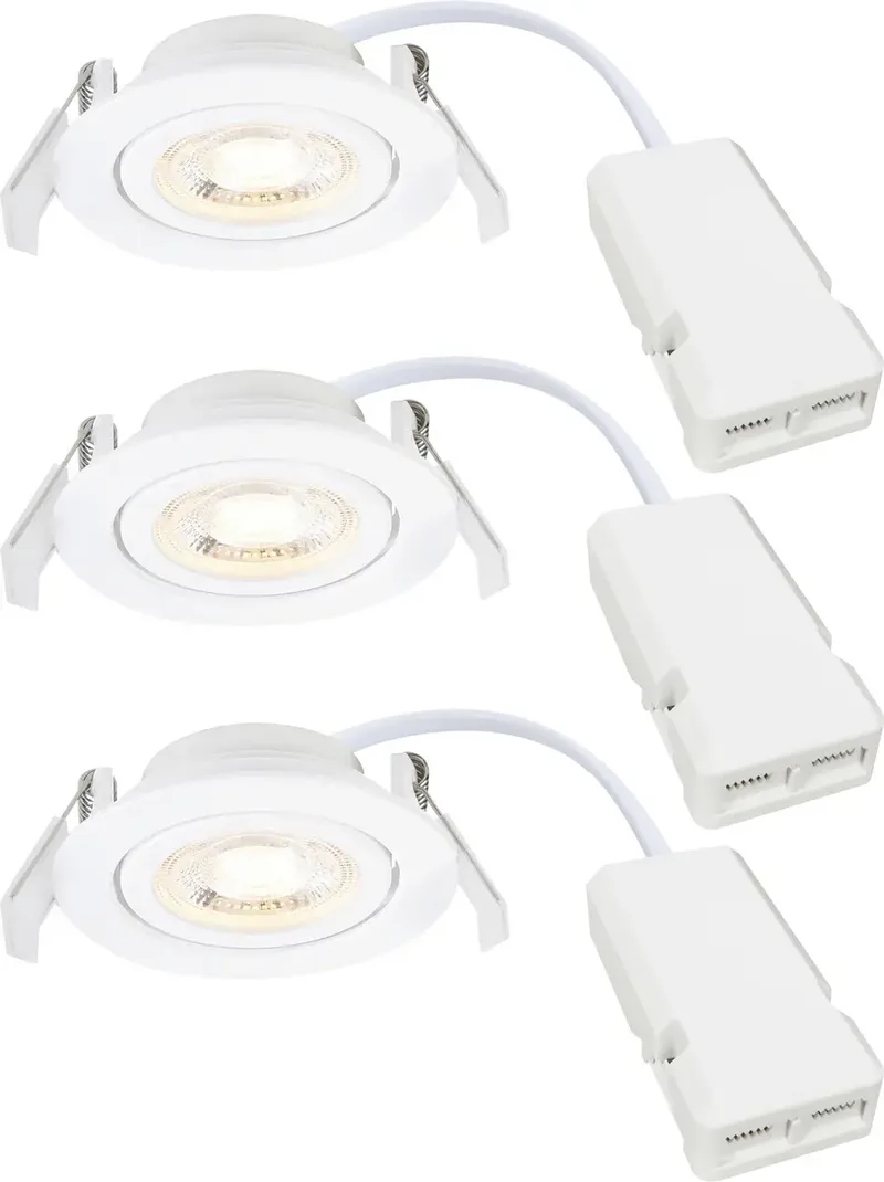 Nordlux 2510310101 Monolo 3-Kit Spot encastrable CEE: E (A - G) LED LED intégrée blanc de Nordlux en Blanc – photo produit