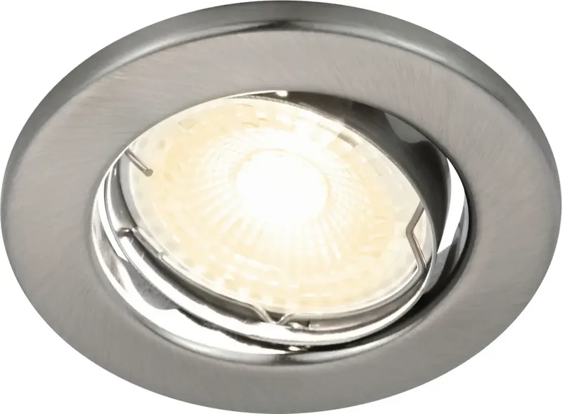 Nordlux 49300155 Canis 3-Kit 2700K Geberstet Nickel Collerette CEE: F (A - G) LED GU10 35 W nickel (brossé) de Nordlux en Nikkel (geborsteld) – photo produit