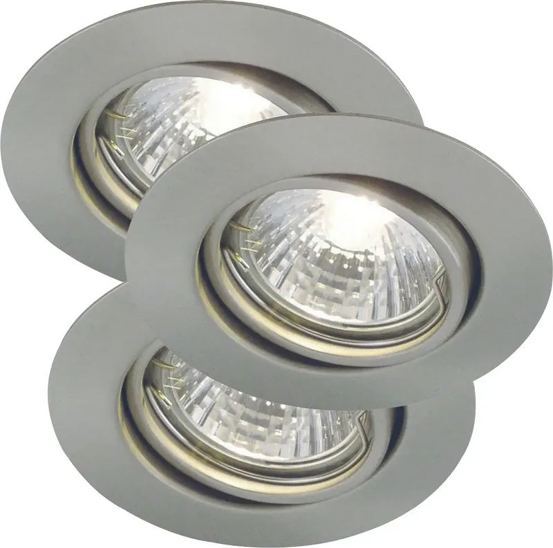 Nordlux 54540132 Triton 3-Kit Indbygningsring GU10 Stål fra Nordlux i Staal – produktbillede