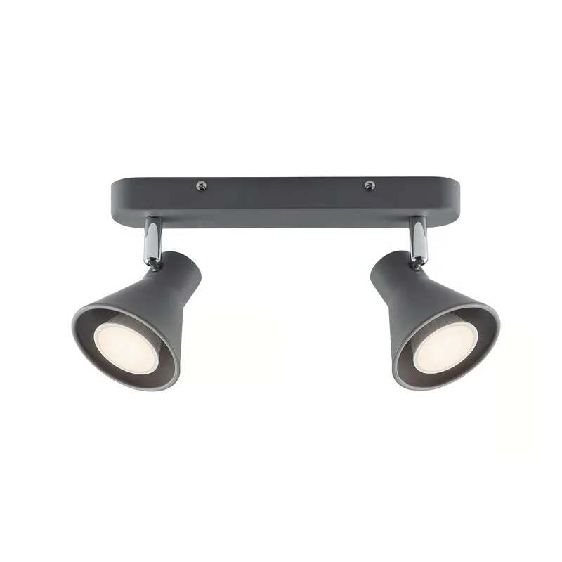 Spoterie EIK 2-Spot métal gris IP20 GU10 de Nordlux – photo produit