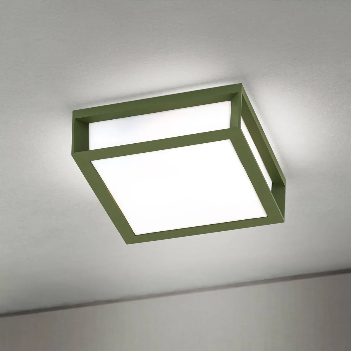 Buitenlamp Henry, gegoten aluminium, E27, IP44 de Orion en Vert – photo produit