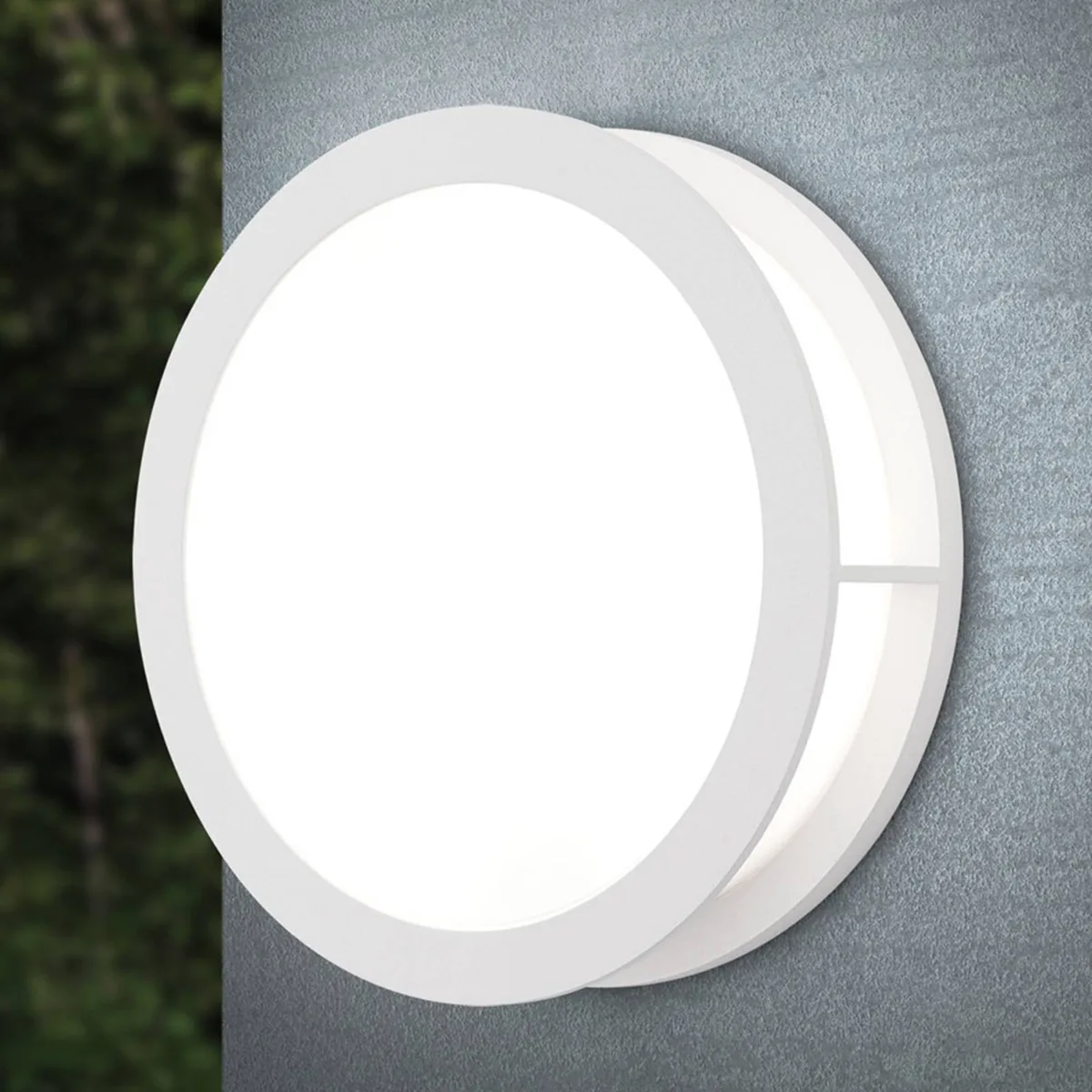 Buitenwandlamp Henry, Ø 30cm von Orion in Weiß – Produktfoto