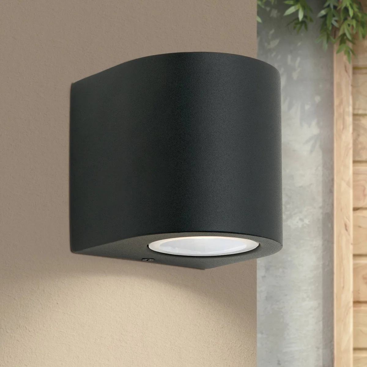 Außenwandleuchte Laurenz, Downlight von Orion in Anthrazit, Transparent – Produktfoto