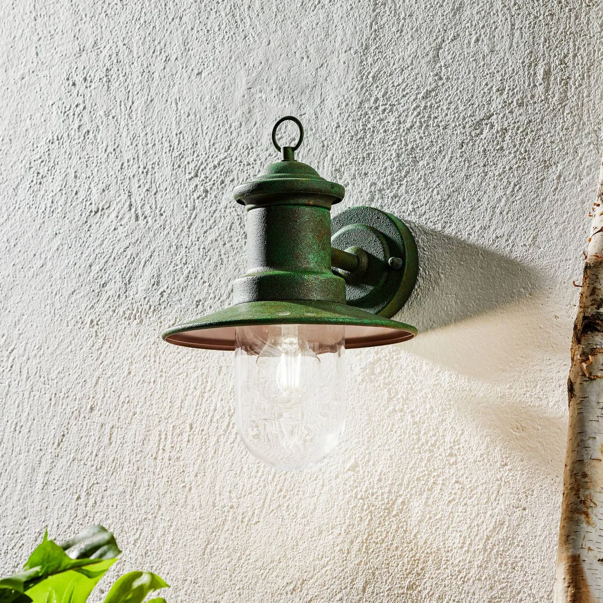 Buitenwandlamp Leonie de Orion en Vintage-groen – photo produit
