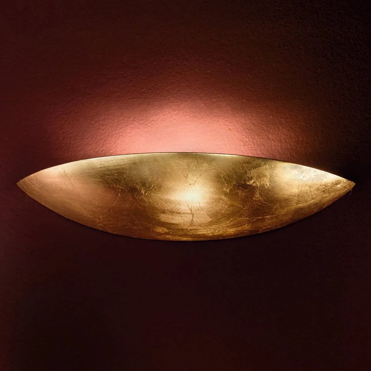 Elegante wandlamp TAMARA van keramiek van Orion in Antiek goudkleurig – productfoto