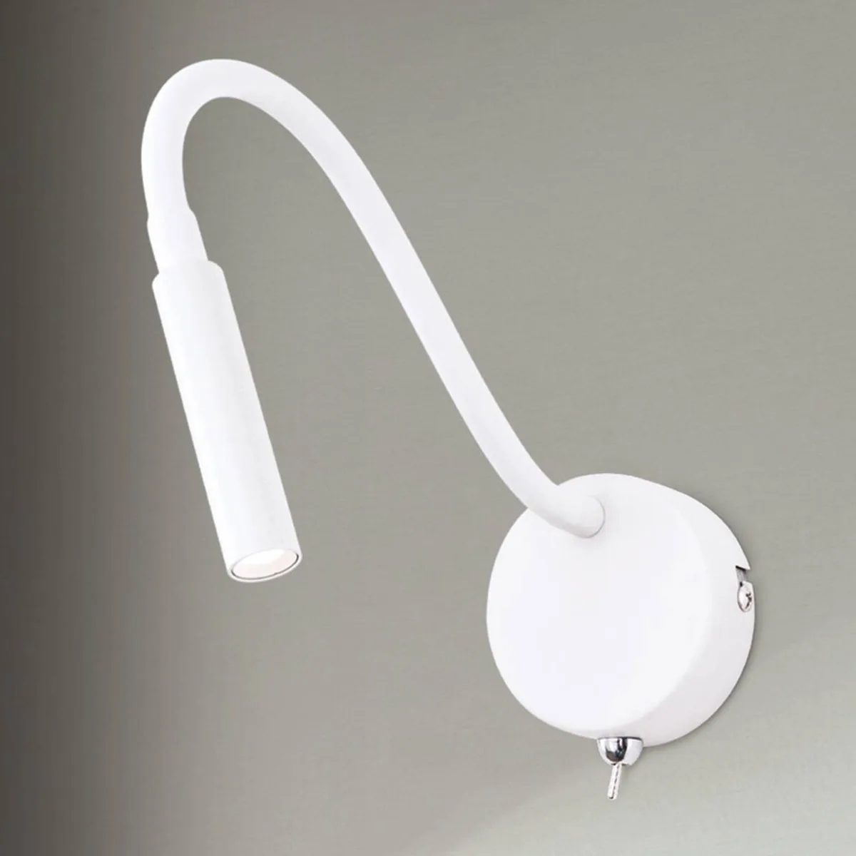Flexibele LED wandlamp Colin in wit by Orion in White, Opaal – product photo