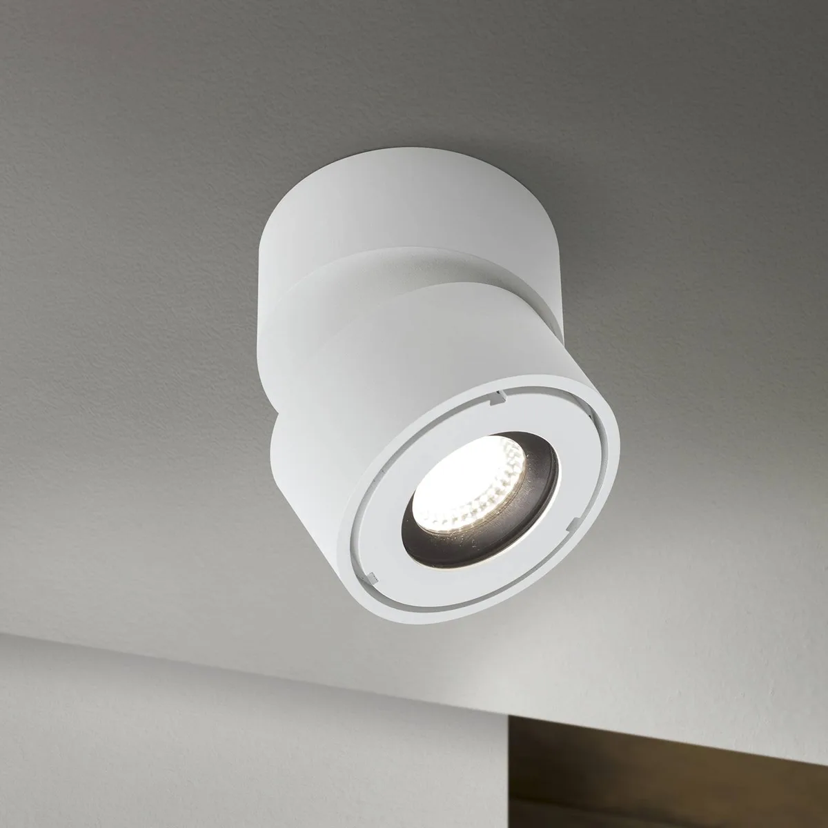 Harvey buitenspot LED, Ø 10 cm, gegoten aluminium von Orion in Weiß – Produktfoto