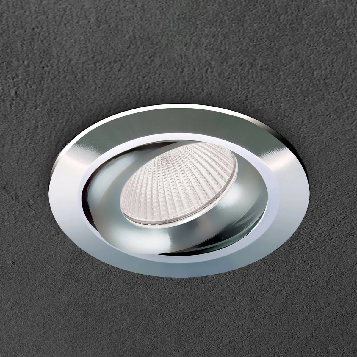 Inbouwspot Choice, aluminium, zwenkbaar fra Orion i Krom – produktbillede