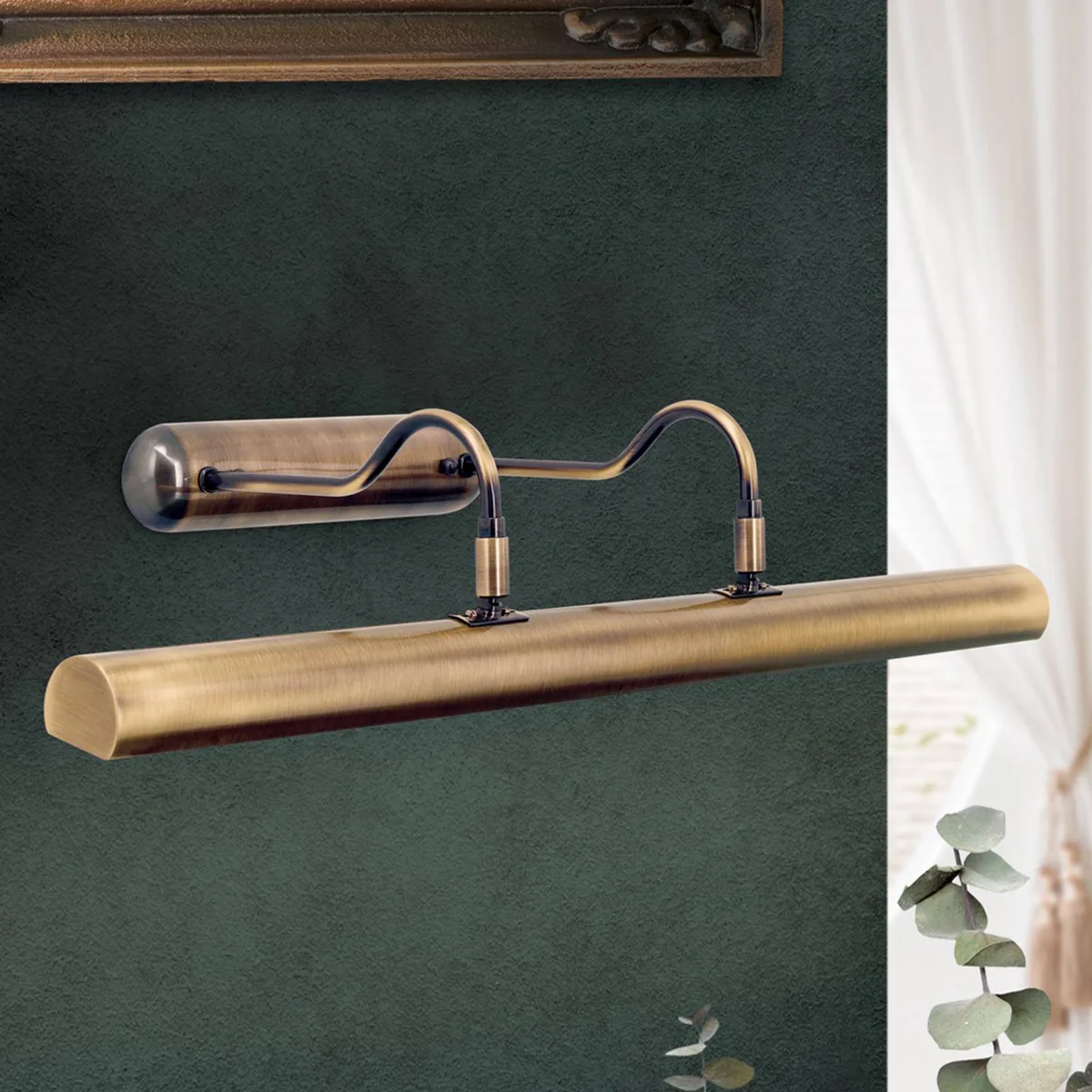 Instelbare schilderijverlichting Lariga 70 cm de Orion en Oud-messing – photo produit