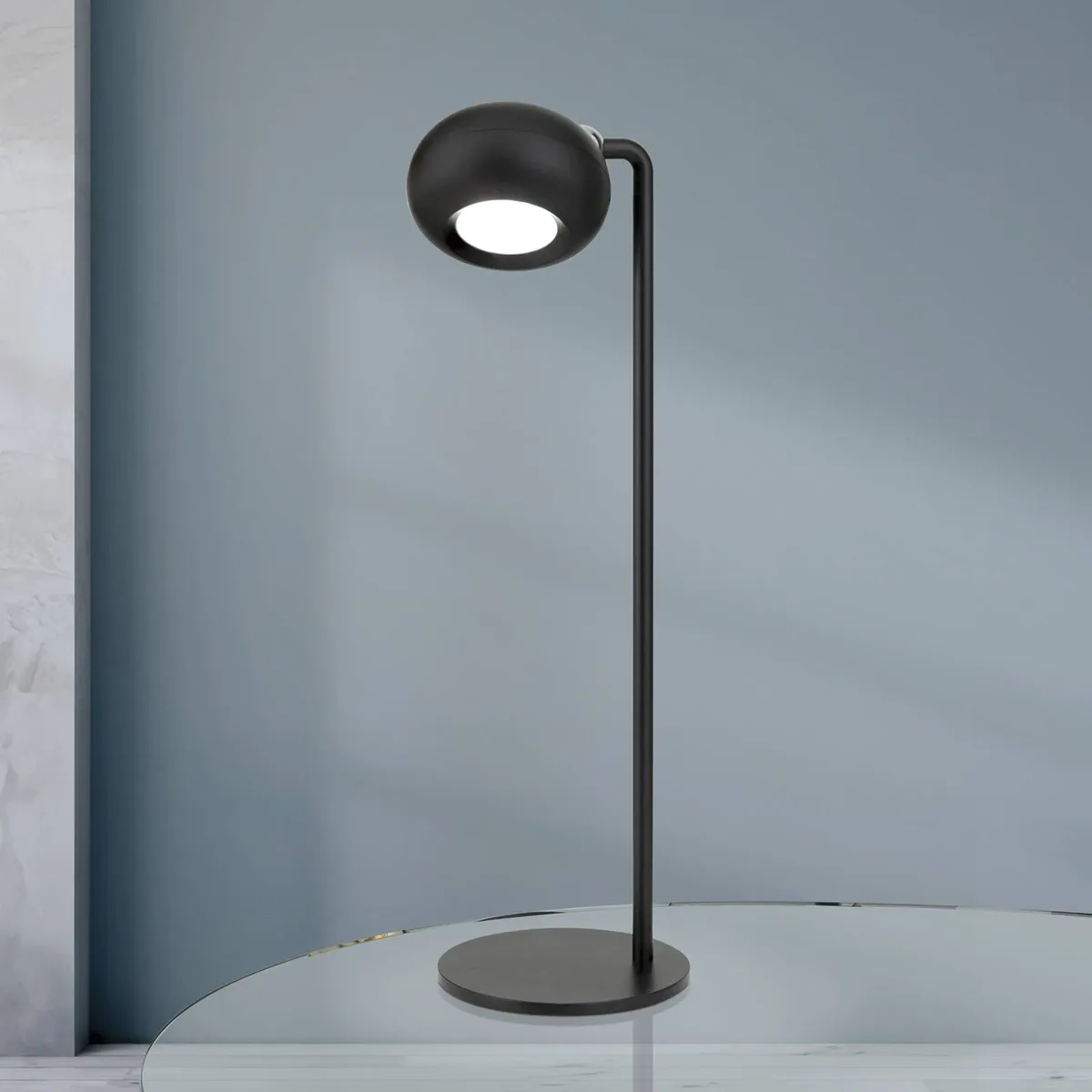 Kerby LED tafellamp, oplaadbaar, hoogte 40 cm, aluminium von Orion in Schwarz – Produktfoto