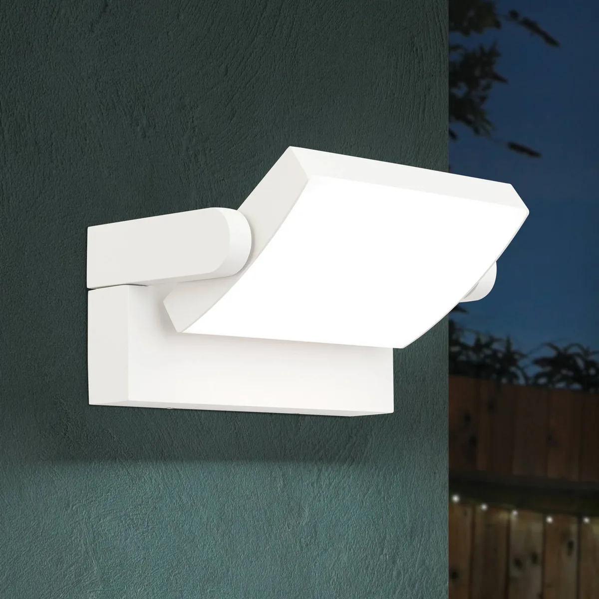 LED buitenwandlamp Ginger, IP54, CCT de Orion en Blanc – photo produit