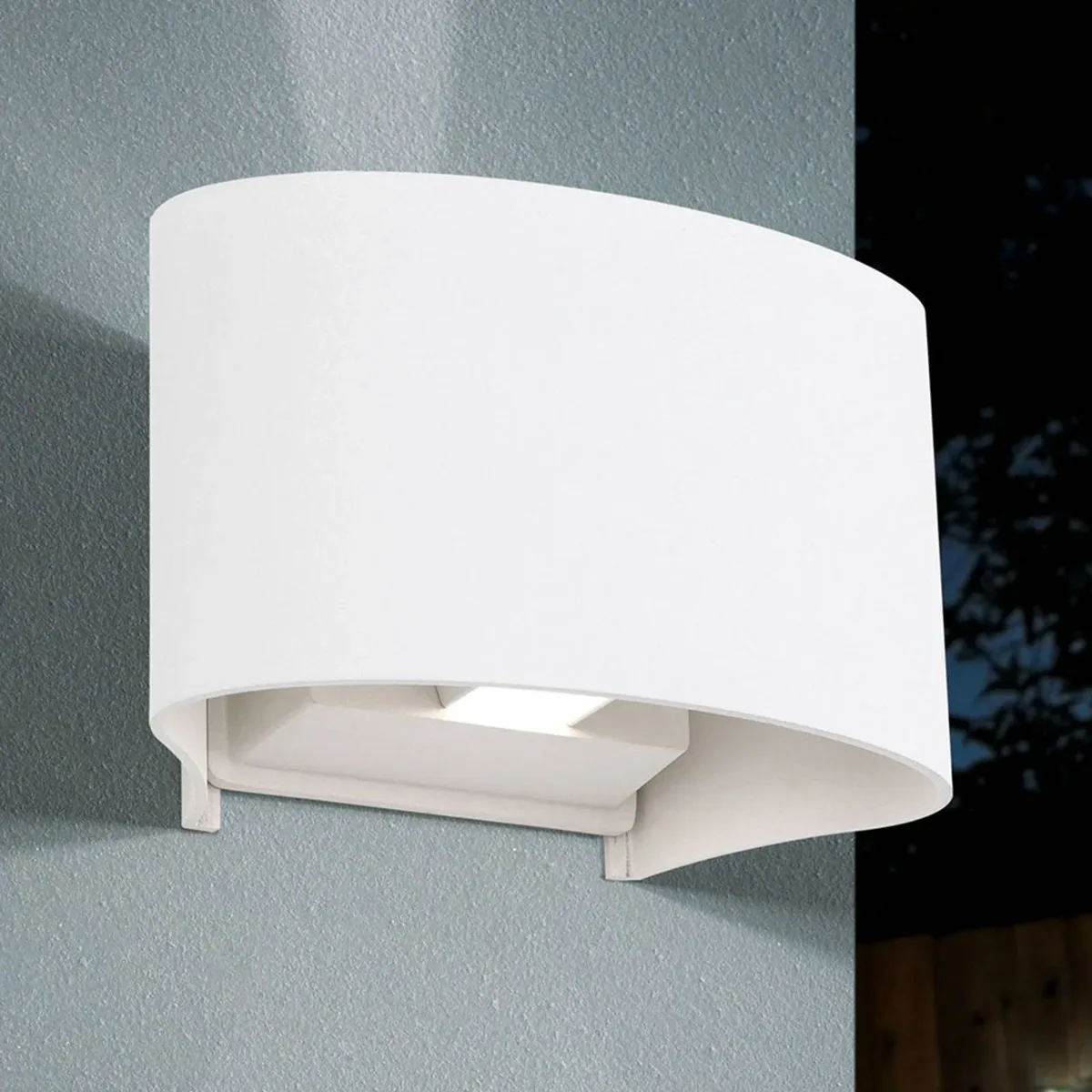 LED buitenwandlamp Greta, up/down fra Orion i Hvid – produktbillede