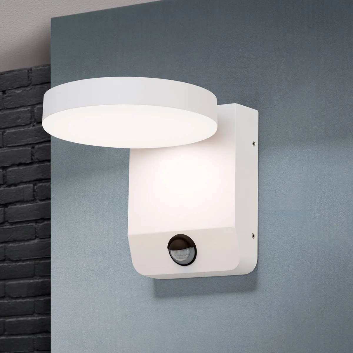 LED buitenwandlamp Hendryk met sensor de Orion en Blanc – photo produit