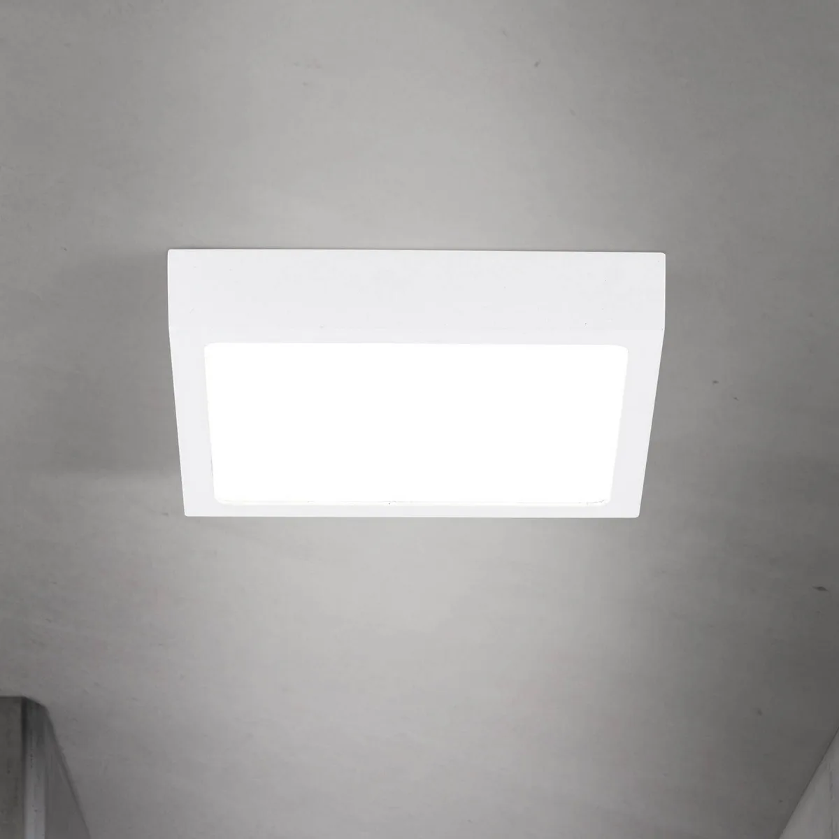 LED plafondlamp Disc, lengte 14 cm, CCT, metaal van Orion in Wit – productfoto