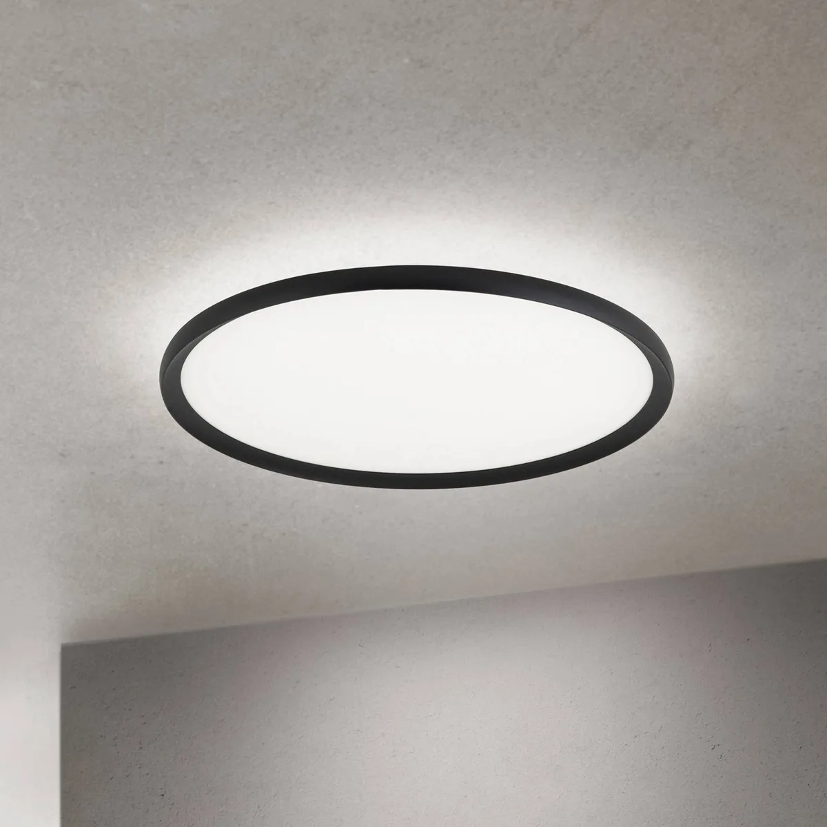 LED plafondlamp Kant, Ø 60 cm zwart, CCT metaal/kunststof von Orion in Schwarz, Weiß – Produktfoto