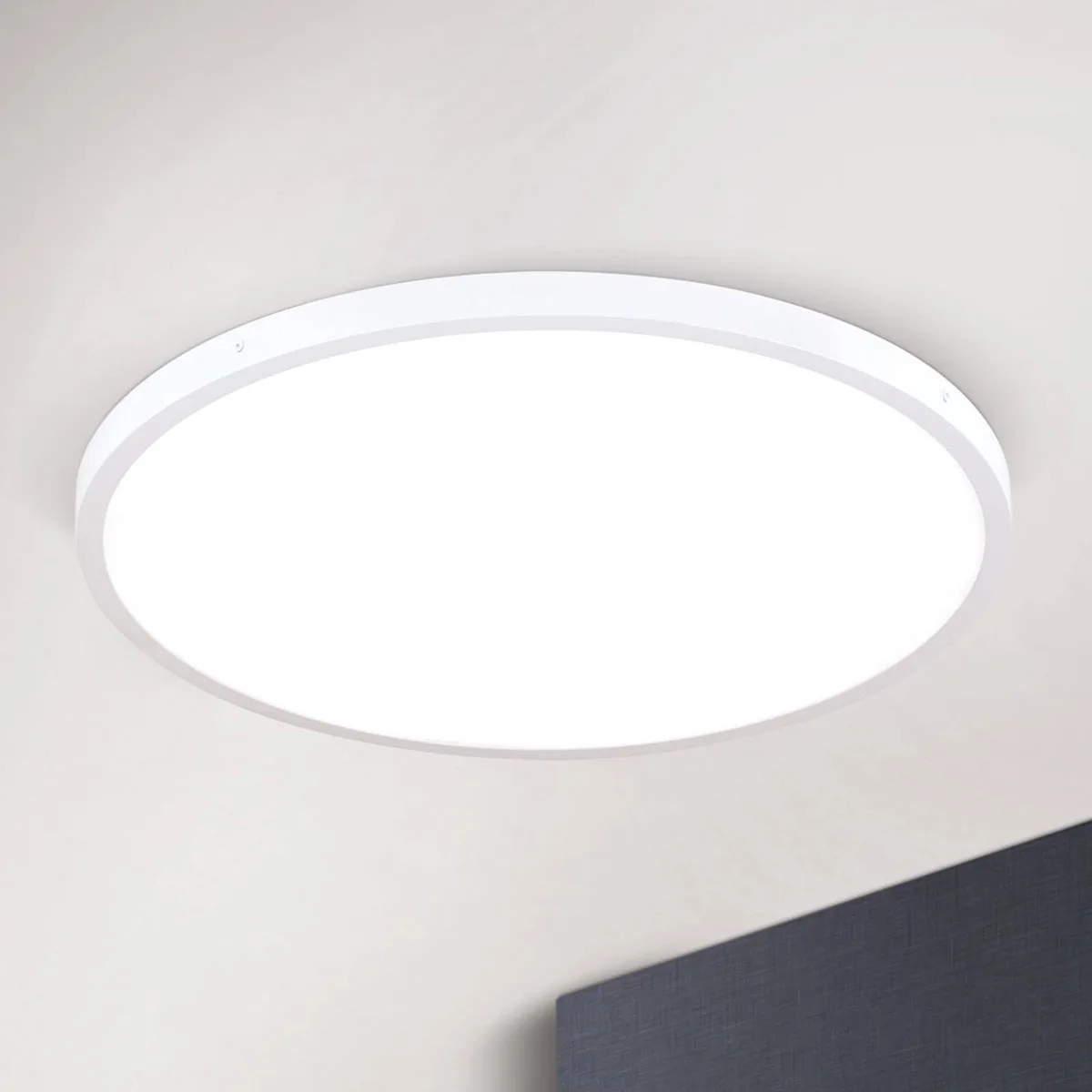 LED plafondlamp Lero, dimbaar, 48W, Ø 60cm von Orion in Weiß – Produktfoto