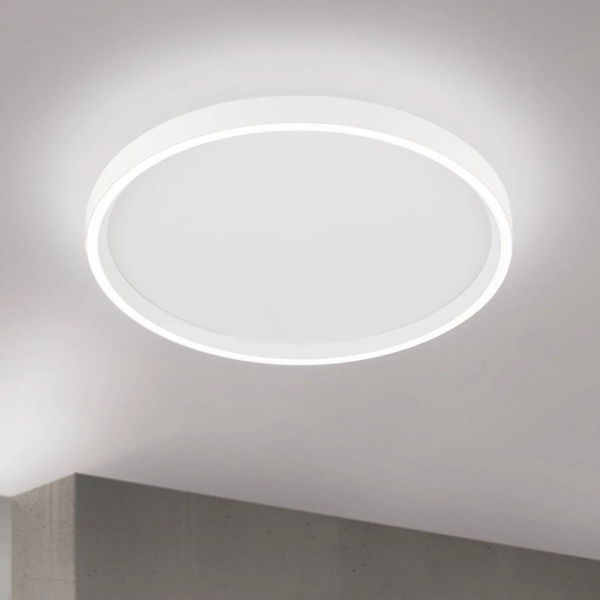 LED plafondlamp MASCA, Ø 40 cm, CCT, metaal, dimbaar van Orion in Wit – productfoto