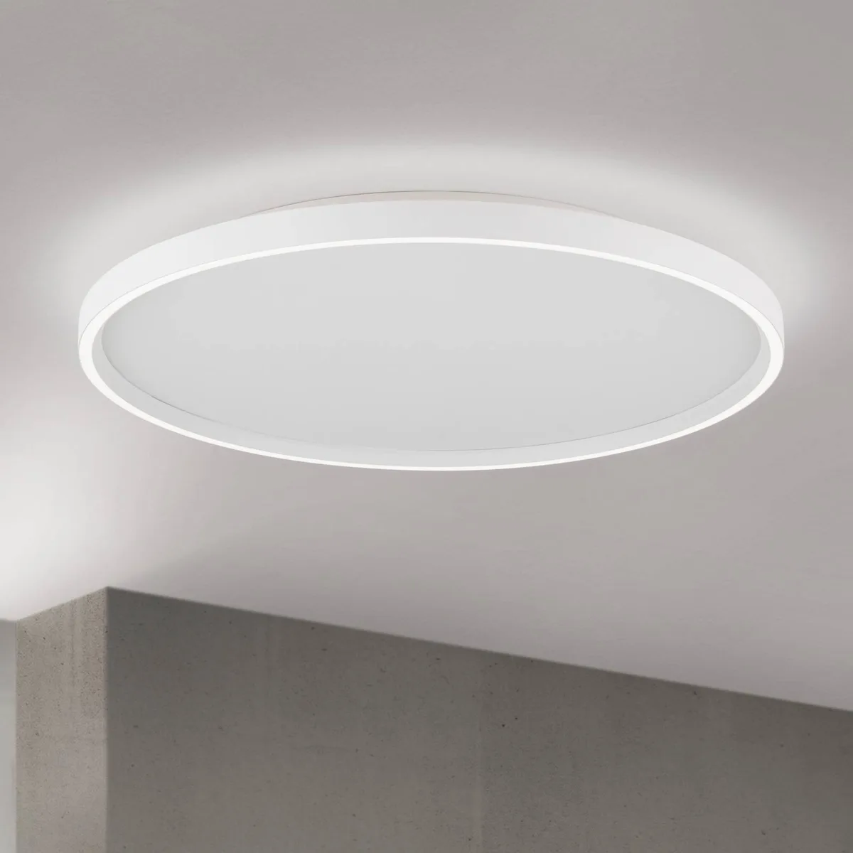LED plafondlamp MASCA, Ø 60 cm, CCT, metaal, dimbaar von Orion in Weiß – Produktfoto
