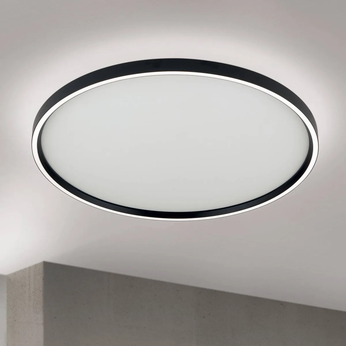 LED plafondlamp MASCA, Ø 60 cm, CCT, metaal, dimbaar de Orion en Noir – photo produit