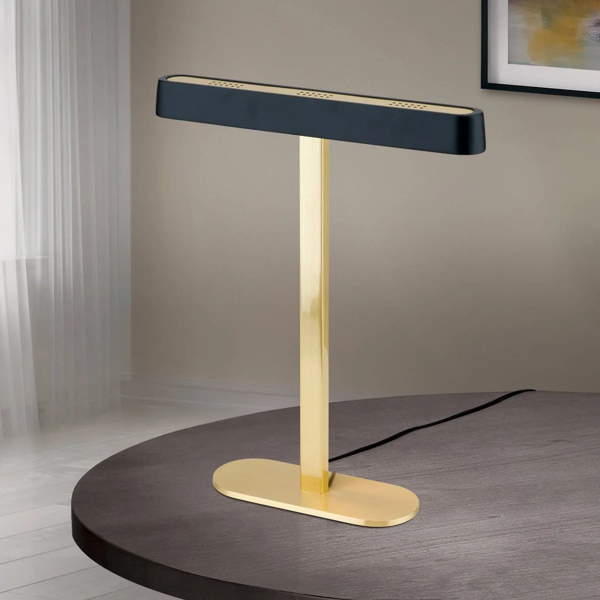 LED tafellamp Auftakt goud/zwart by Orion in Mat zwart – product photo