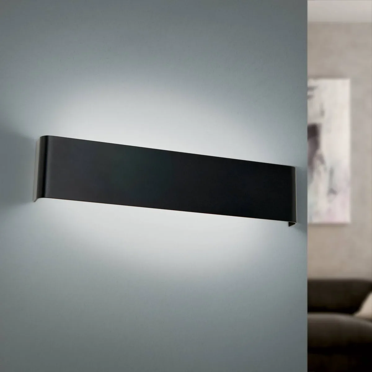 LED wandlamp Accent met up-/downlight de Orion en Noir – photo produit