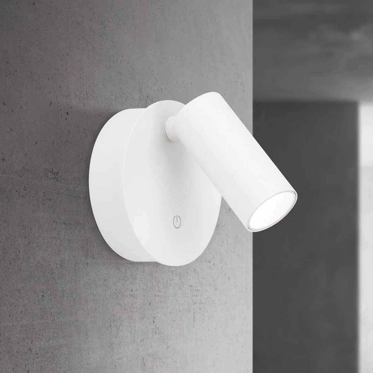 LED-wandlamp Luxy, aluminium, CCT, dimbaar de Orion en Blanc – photo produit