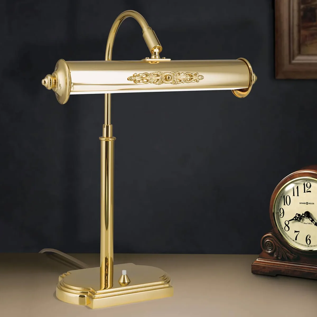 Nostalgische tafellamp Picture, verguld van Orion in Goud – productfoto