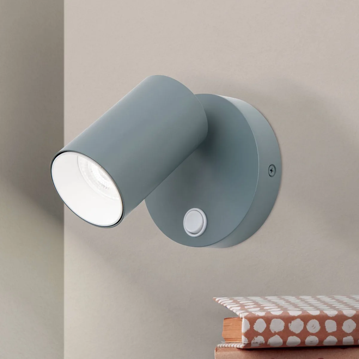 Penn wandspot, Ø 10,5 cm, staal/aluminium de Orion en Vert clair – photo produit