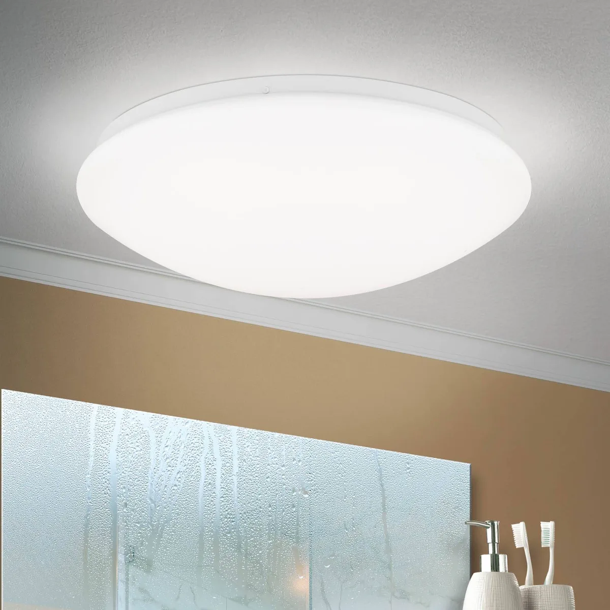 LED-Deckenleuchte Nedo gewölbt, Ø 33 cm von Orion in Weiß – Produktfoto