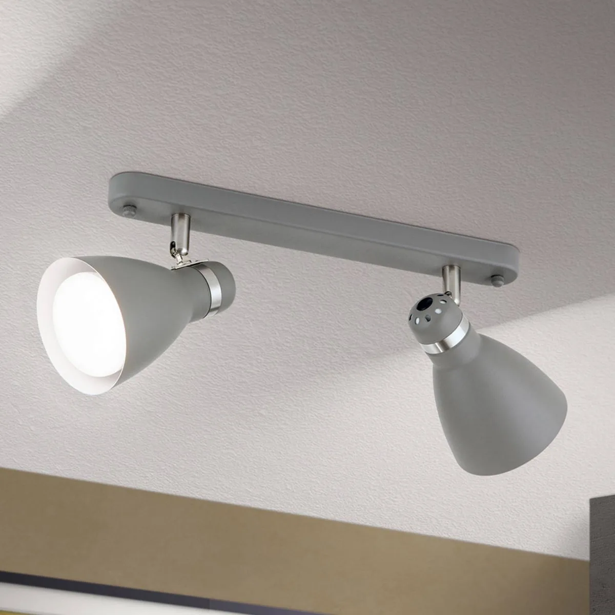 Plafondspot School, 2-lamps by Orion in Grey – product photo