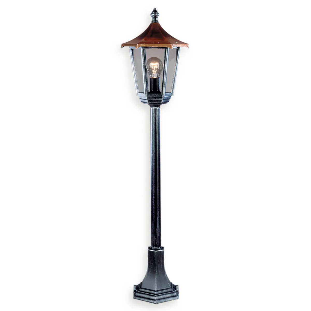 Prachtige padlamp ANTOINE van Orion in Zilver, Koper, Helder – productfoto