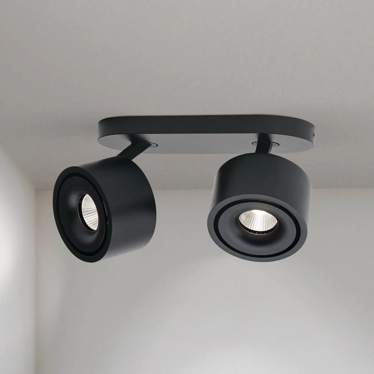 Specter LED plafondspot, lengte 19,4 cm, aluminium de Orion en Noir – photo produit