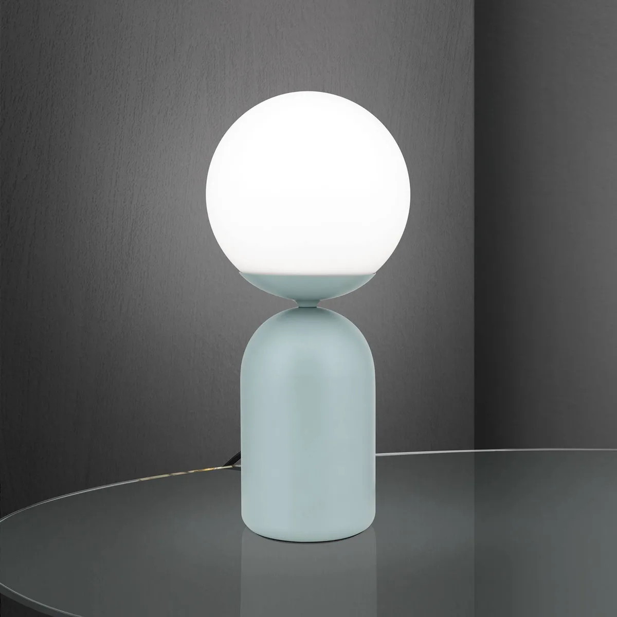 Stanley tafellamp, lichtgroen, hoogte 32 cm, keramiek/glas by Orion in Light green, White – product photo