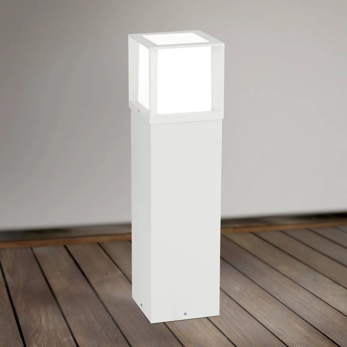 Tuinpadverlichting Henry, hoogte 60 cm, aluminium/roestvrij staal von Orion in Weiß – Produktfoto