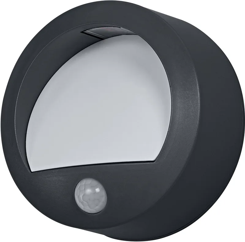 buitenwandlamp, 1,7 W, 70 lm, 3000 K, 50° stralingshoek, IP44, batterij, USB-C-oplaadtijd 5,5 uur, levensduur 25.000 uur de Osram en Gris foncé – photo produit