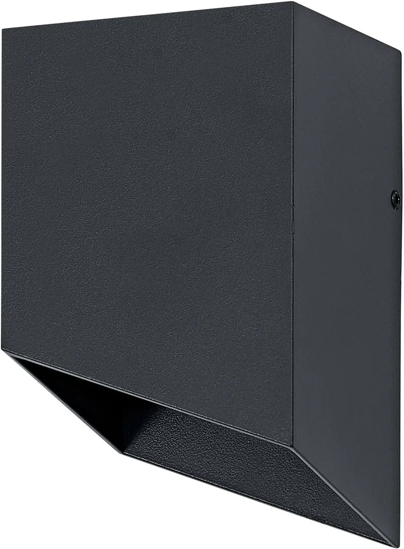 buitenwandlamp, 5 W, 320 lm, 3000 K, IP54, 75° stralingshoek, levensduur 50.000 uur van Osram in Donkergrijs – productfoto