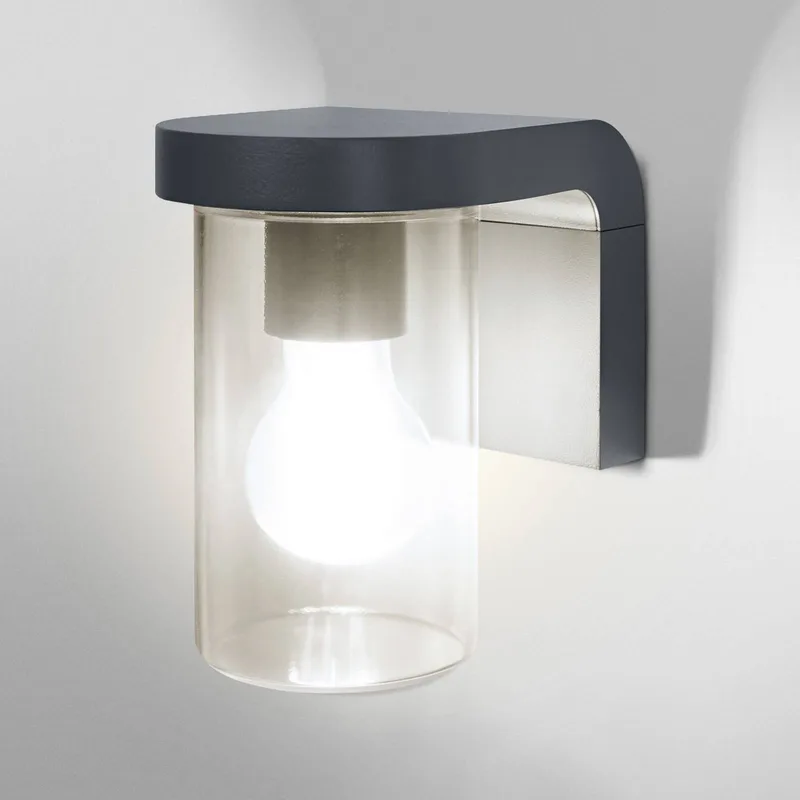 buitenwandlamp ENDURA CLASSIC CASCADE, helder glas, IP44 de Osram en Gris foncé – photo produit