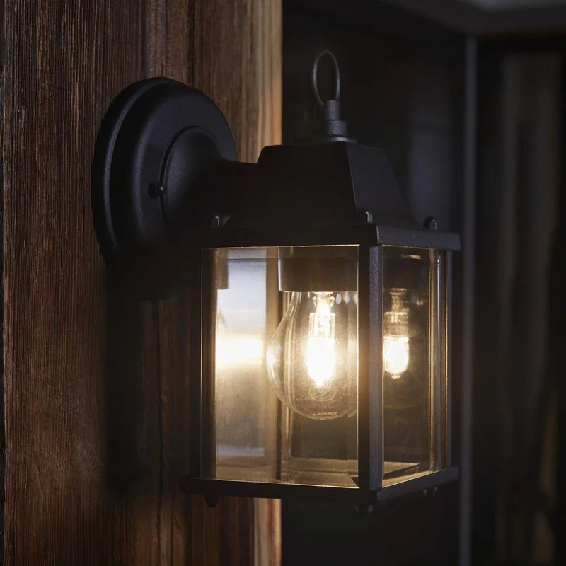 buitenwandlamp ENDURA CLASSIC LANTERN SQUARE, 29 cm från Osram i Svart – produktbild